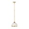 Z-Lite Landry 1 Light Pendant, Matte White & Rubbed Brass 1004P10-MW-RB - alternate 5